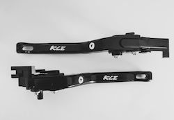 Kawasaki Set of Motorcycle Brake/Clutch Levers Flexible Adjustable Black KLE53 Kawasaki Set of Motorcycle Brake/Clutch Levers Flexible Adjustable Black KLE53