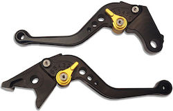 Ride It Set Manete Frână/Ambreiaj Motocicletă Manete de motocicletă ajustabile pentru Honda NC700X Negre ΜΑΝ-0610-000
