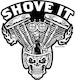 Down-n-out Autocolant Shove It