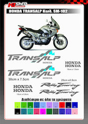 Honda Transalp Stickers Set Code sm 102 Silver Color Honda Transalp Stickers Set Code sm 102 Silver Color