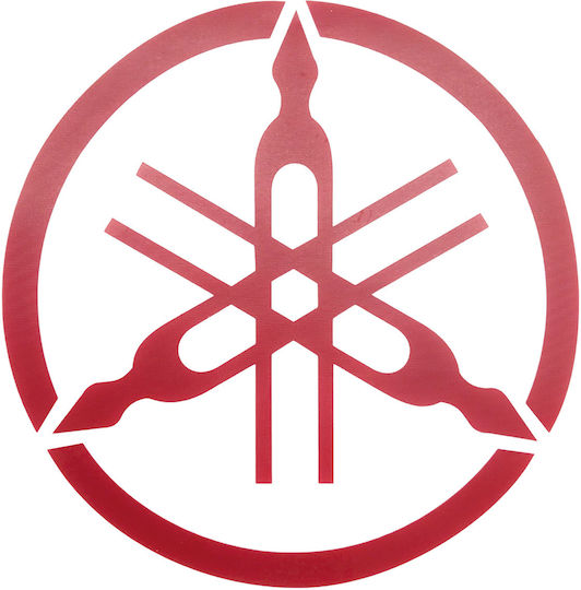 Yamaha Emblem Sticker Giant Red