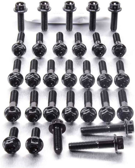 Hexagon Aluminium Engine Bolt Kit Race Spec MT-07 EYA186HXRBKE Black Pro Bolt