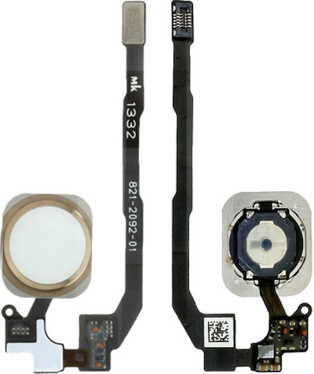 Mobile Phone Replacement Cable Home Button Flex iPhone 5s White Gold