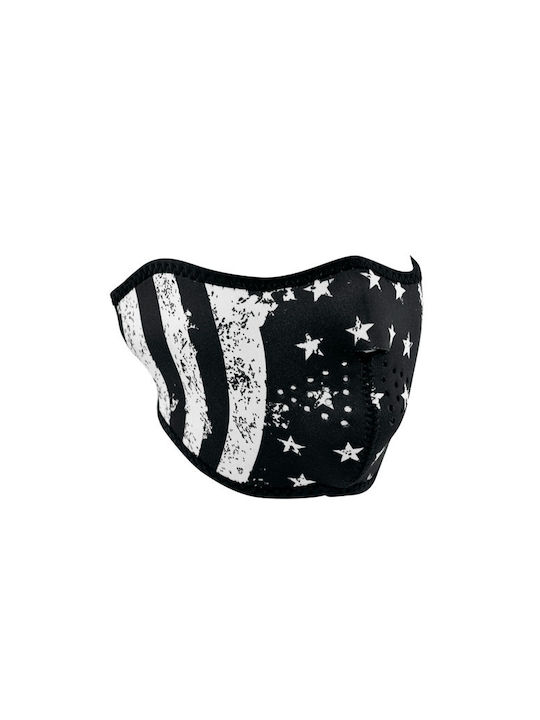 Zan Headgear Guler pentru motociclist Neopren Negru / Alb Culoare