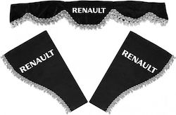 Set Vorhänge 3-teilig Renault Schwarze