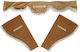 Set Vorhänge 3-teilig Volvo Beige