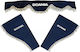Set of 3 Blue Curtains Scania