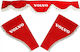 Set of 3 Curtains Volvo Red