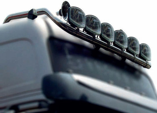 Bară De Acoperiș Din Inox Lungă Inox Volvo Fh 2001-2012 Cabina Standard