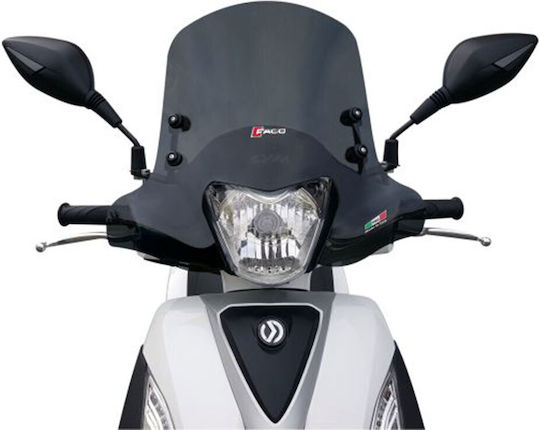 Faco Motorcycle Windshield & Windscreen Tinted Visor for Sym Symphony ST 125 / Symphony ST 200i 28630