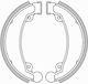 Brake Shoes Set Rear Honda Press Cub Honda Cm 200t Shark55868
