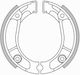Brake Shoes Set Springs Honda Wave110i Afs Cb Mb 50cc/xr 125cc Fuego107529