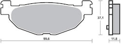 Rear Brake Pads Majesty 400 04-11 T-max 500 04-11 Fa408 Suprema