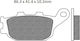 Brake Pads Set Fa174 Organic Nagano40178
