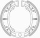 Brake Shoes Set Suzuki Fl 125cc Address Genuine 51851