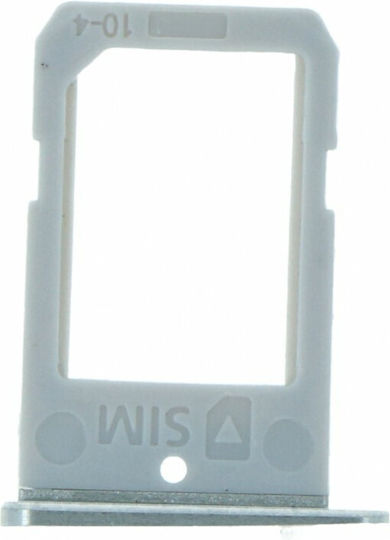 Sim Card Tray Samsung Galaxy S6 Edge Single Card Version – Λευκό