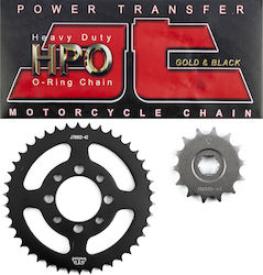 JT Sprockets Kit lanț și pinion pentru Kawasaki ZX 130