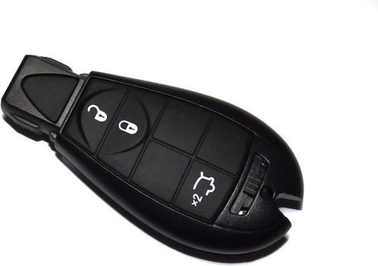 Foldable Remote Control Shell with 3 Buttons for Jeep / Chrysler / Smart