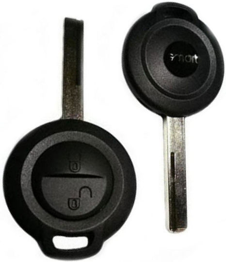 Car Key Shell with Blade with 2 Buttons Type for Smart