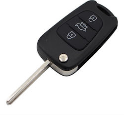 Car Key Shell with Blade with 3 Buttons for Hyundai
