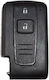 Foldable Car Key Shell with Blade with 2 Buttons Type for Toyota / Smart