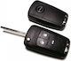 Foldable Car Key Shell with Blade with 3 Buttons Type for Opel