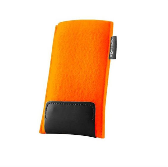 Husă Felt Folk Xxl Portocalie Neagră