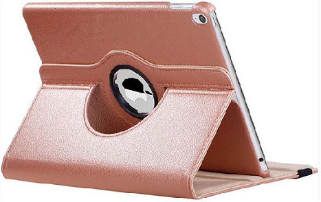 iPad Mini 6 2021 Flip Cover Leather Rotating Rose Gold (iPad mini 2021 / mini 2024)