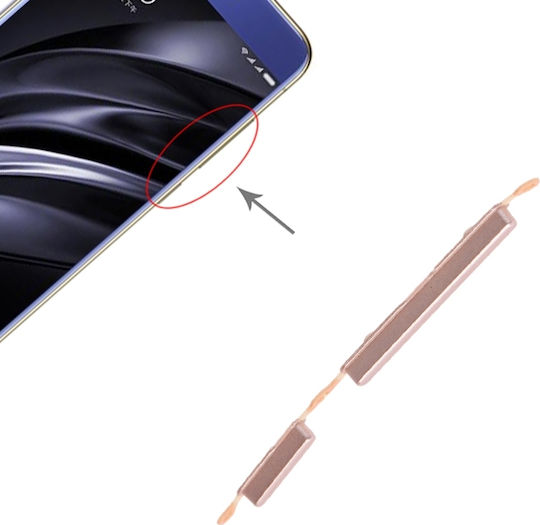 Power Button Volume Control Button Xiaomi Redmi 6a Redmi 6 Χρυσό