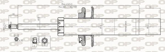 Open Parts Сет амортисьори 1бр