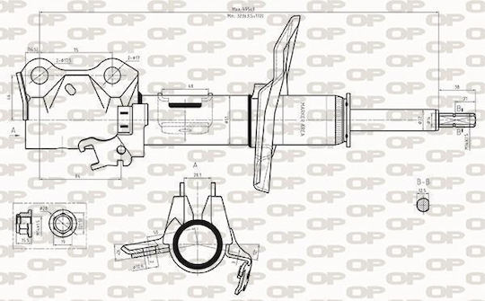 Open Parts Сет амортисьори 1бр