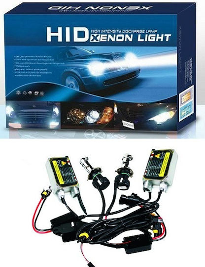 Car Xenon Kit lights H4 55W 12V 6000K Cold White