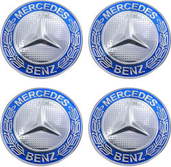 Αυτοκόλλητα Τάπες Αλουμινίου Ζαντών Mercedes-benz 56mm 4τμχ