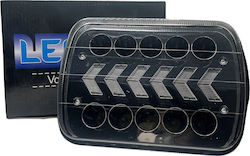 LED Jeep Wrangler / Cherokee Suzuki Jimny 12 / 24V 60W 6.5cm με Λευκό Φωτισμό 1τμχ