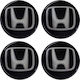 Car Stickers Aluminum Wheel Caps Honda 56mm 4pcs