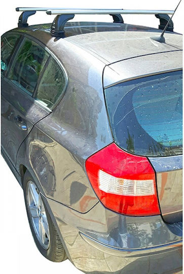 Nordrive Aluminum Car Roof Bars for BMW Series 1 5D 2004-2011 Set with Roof Rack Legs MPBMWE8702