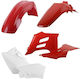 Motorcycle Plastic Set Red 1pcs