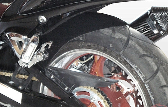 C-Racer Πίσω Φτερό Πίσω Τροχού Μοτοσυκλέτας για Suzuki Hayabusa Μαύρο