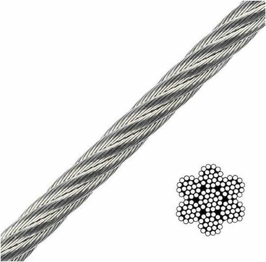 Wire Rope Inox A4 8mm Syrmatosxoino_inox_8
