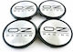 Oz Caps Wheel Center Caps Oz 58mm Silver Black 4 Pieces