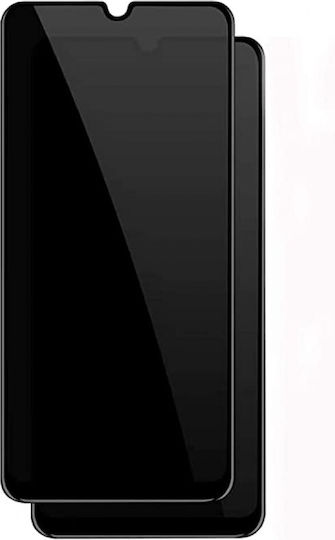 Privatsphäre Vollflächig gehärtetes Glas Schwarz (Galaxy A03s)