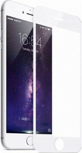 Nuglas 3D Tempered Glass Λευκό (iPhone 6 / 6S Plus)