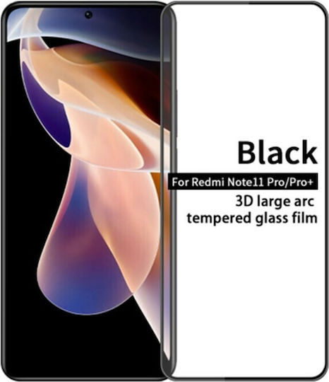 Pinwuyo 3D Full Face Tempered Glass Μαύρο (Redmi Note 11 Pro / 11 Pro+Realme 11 Pro / 11 Pro+)
