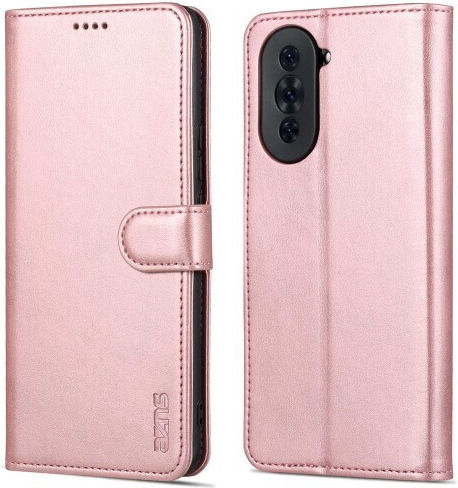 Azns Wallet Δερμάτινο Ροζ (Huawei Nova 10)