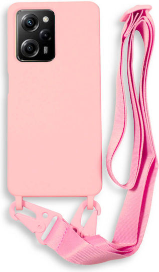 Bodycell Back Cover cu Curea Roz (Poco X5 ProRealme 12 Pro - Traducere: Realme 12 Pro)