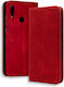 Bodycell Книга Изкуствена кожа / Кожа Червен (Huawei P Smart / Honor 10 Lite)