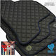Fiat Strada Fiat Strada 2013-2021 Technoleather Mats Cube Black With Blue Embroidery Abarth Set 2pcs