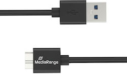 MediaRange MRCS239 Regular USB 3.0 σε micro USB 0.5m Μαύρο