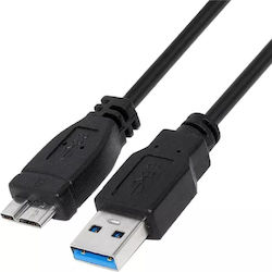 MediaRange MRCS240 Regular USB 3.0 σε micro USB 1.8m Μαύρο