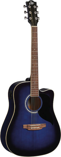 Eko Acoustic Guitar Ranger Cutaway Sunburst / Blue / Spruce